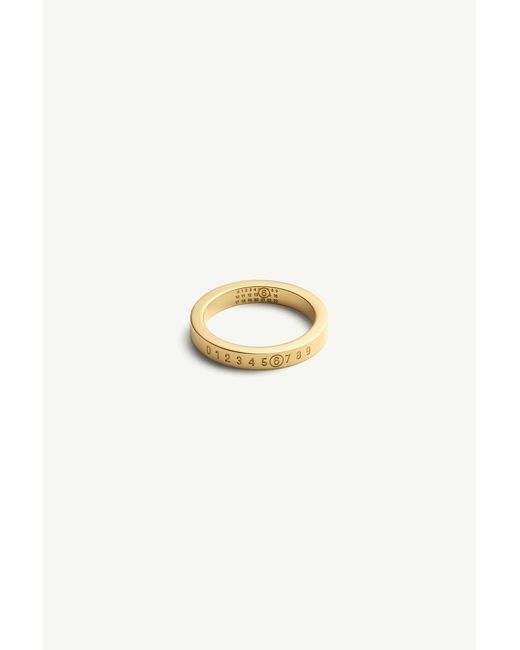 MM6 by Maison Margiela Metallic Numeric Ring