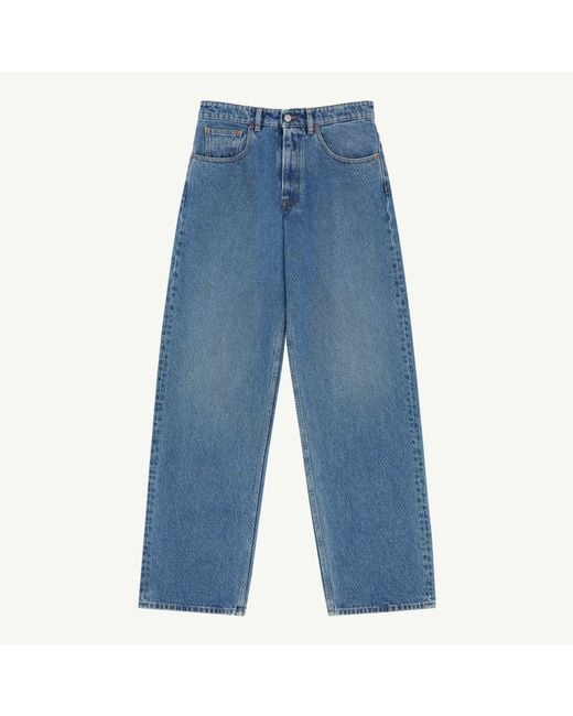 MM6 by Maison Margiela Blue Wide-Leg Jeans for men