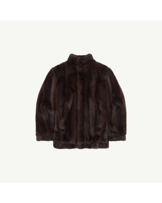 Veste En Fausse Fourrure, Femme, Taille MM6 by Maison Margiela en coloris Black