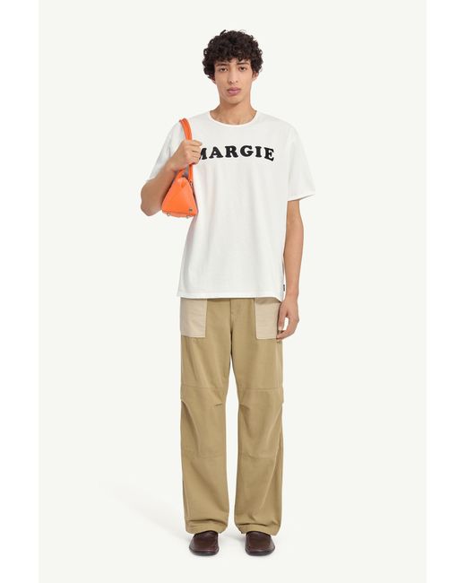 MM6 by Maison Margiela White Vintage Jersey T-Shirt for men