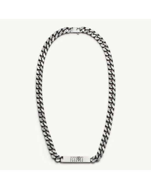 MM6 by Maison Margiela Blue Classic Chain Necklace