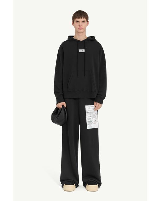MM6 by Maison Margiela Black Numeric Sweatshirt for men