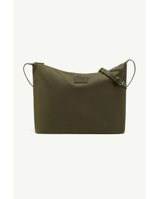 MM6 by Maison Margiela Green Nylon Twill Crossbody Bag