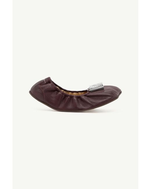 MM6 by Maison Margiela Red Numeric Anatomic Ballerina
