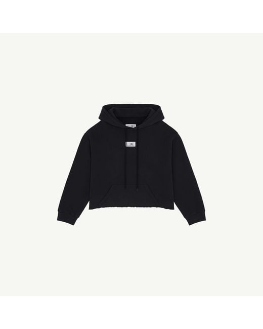 MM6 by Maison Margiela Blue Cotton Hooded Sweatshirt