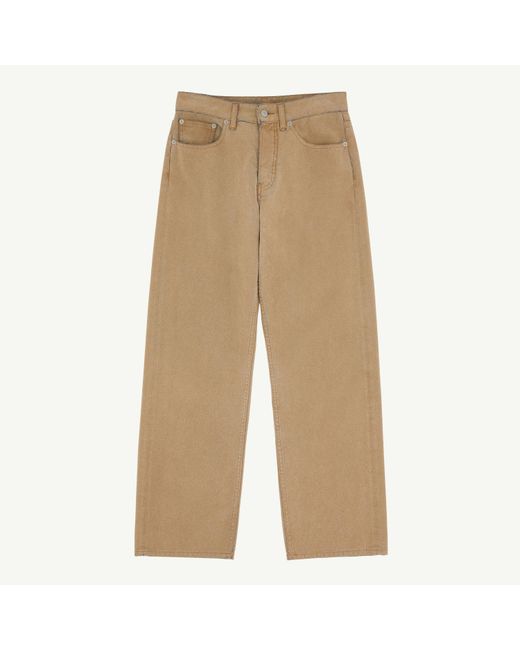 MM6 by Maison Margiela Natural Wide-Leg Jeans