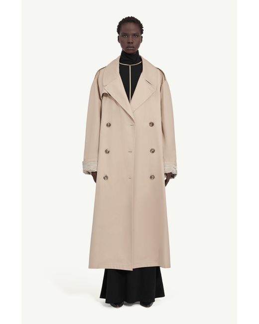 MM6 by Maison Margiela Natural Cotton Trench Coat
