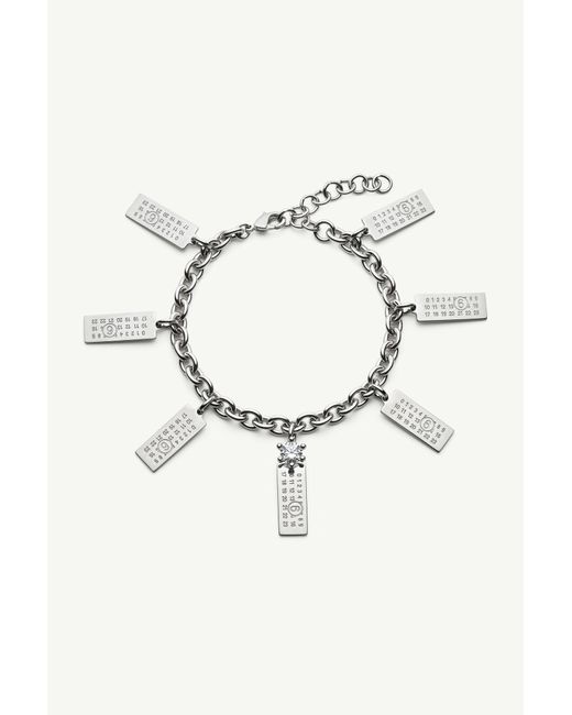 MM6 by Maison Margiela Metallic Numeric Charm Bracelet