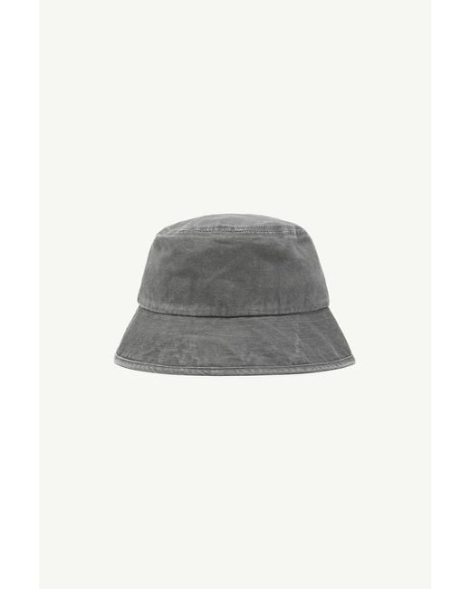 MM6 by Maison Margiela Gray Washed Cotton Bucket Hat