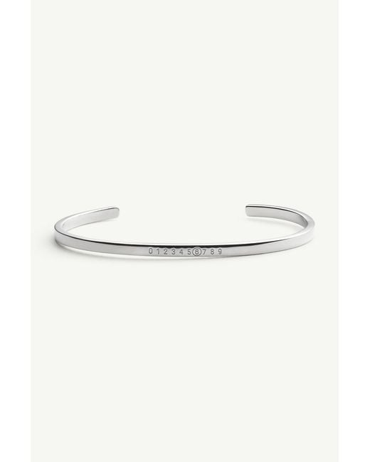 MM6 by Maison Margiela Natural Numeric Minimal Signature Cuff Bracelet