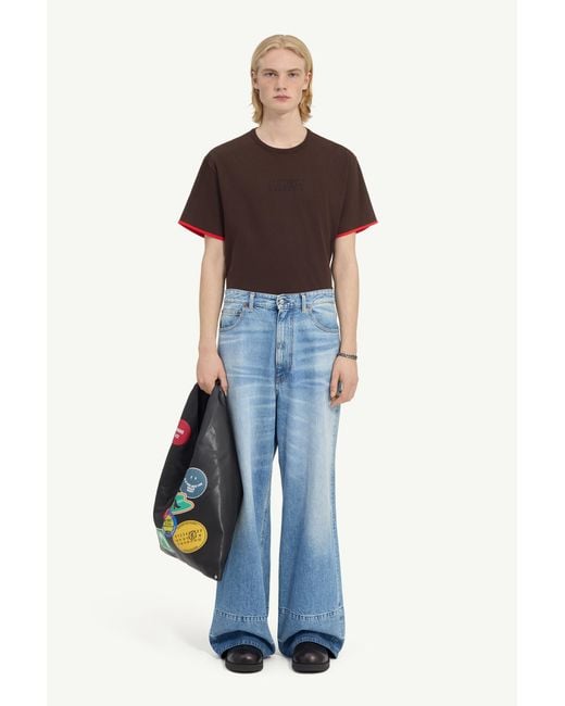 MM6 by Maison Margiela Blue Wide-Leg Jeans for men