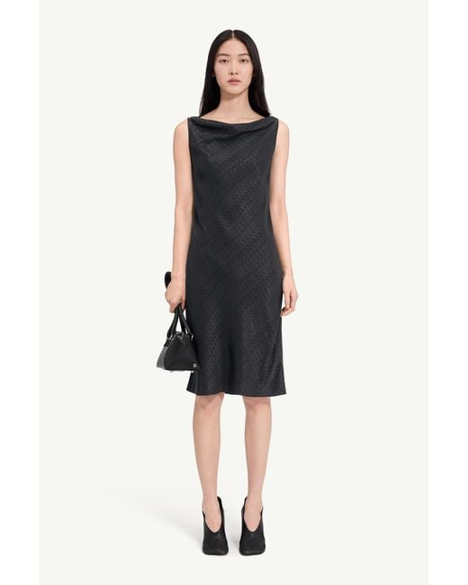 MM6 by Maison Margiela Black Jacquard Dress