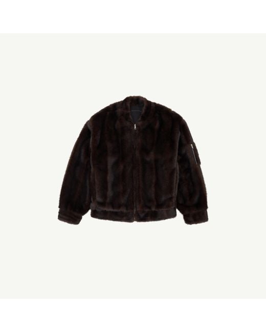 MM6 by Maison Margiela Black Bomber Jacket for men