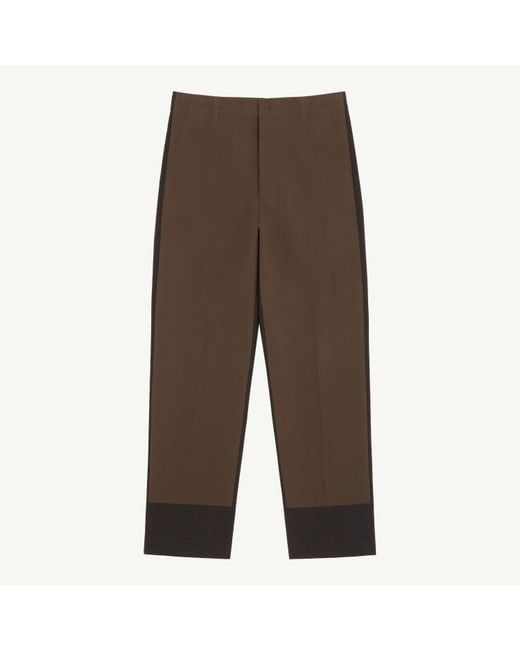 MM6 by Maison Margiela Brown Tailored Trousers for men