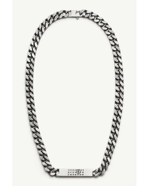 MM6 by Maison Margiela Blue Classic Chain Necklace