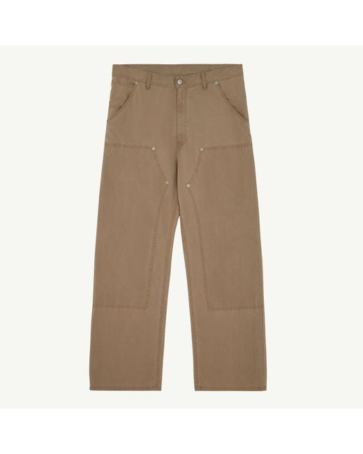 MM6 by Maison Margiela Natural Workwear Trousers for men