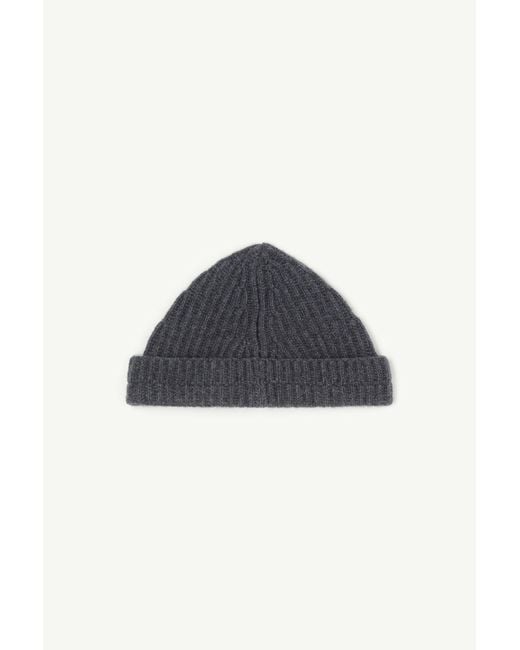 MM6 by Maison Margiela Blue Numeric Knit Beanie
