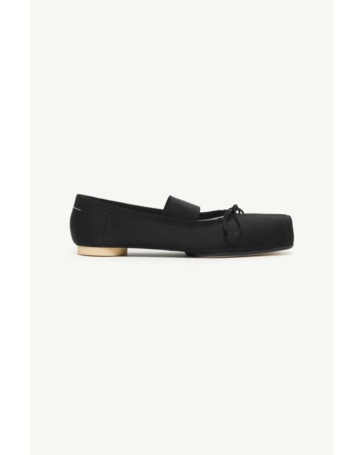MM6 by Maison Margiela Black Ballet Flats