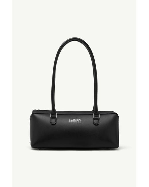 MM6 by Maison Margiela Black Bauletto Shoulder Bag Small