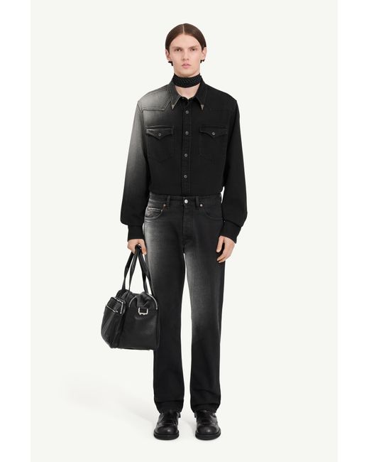 MM6 by Maison Margiela Black Straight-Leg Jeans for men
