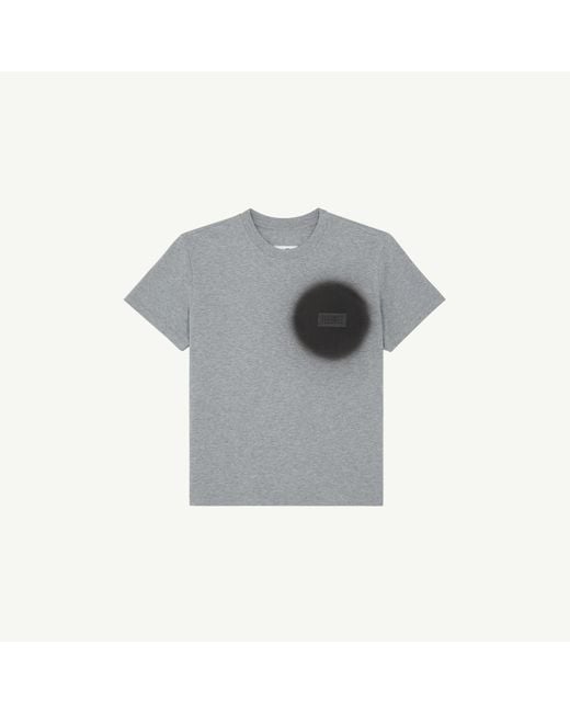 MM6 by Maison Margiela Gray Spray Paint T-Shirt
