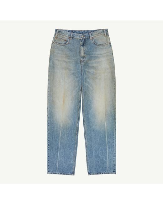 MM6 by Maison Margiela Blue Straight-Leg Jeans for men