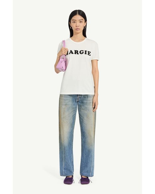 MM6 by Maison Margiela White Vintage Jersey T-Shirt
