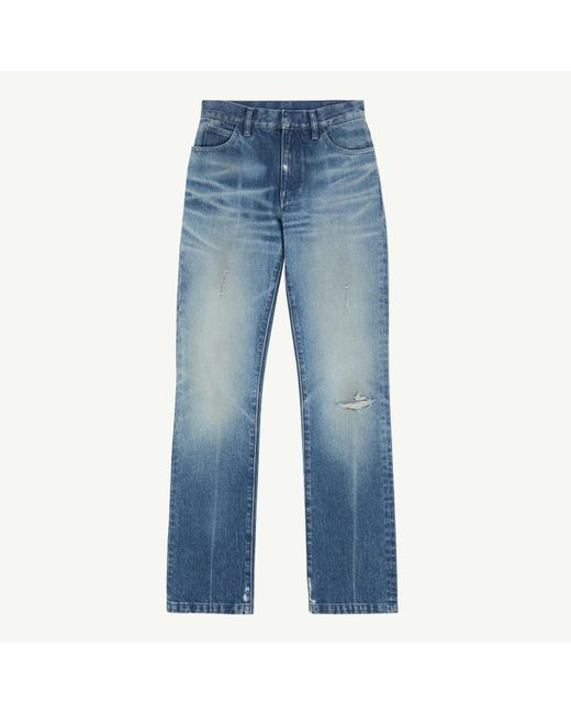 MM6 by Maison Margiela Blue Straight-Leg Jeans