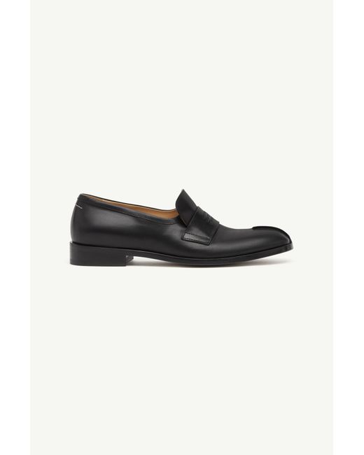 MM6 by Maison Margiela Black New Classic Stitch Moccasins