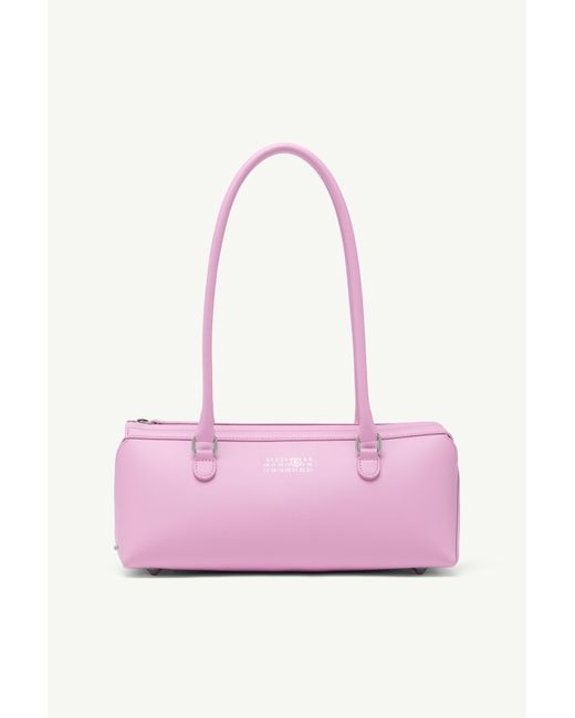 MM6 by Maison Margiela Pink Bauletto Shoulder Bag Small
