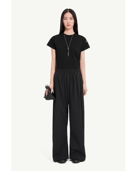MM6 by Maison Margiela Blue Logo-Embroidered Nylon Drawstring Trousers