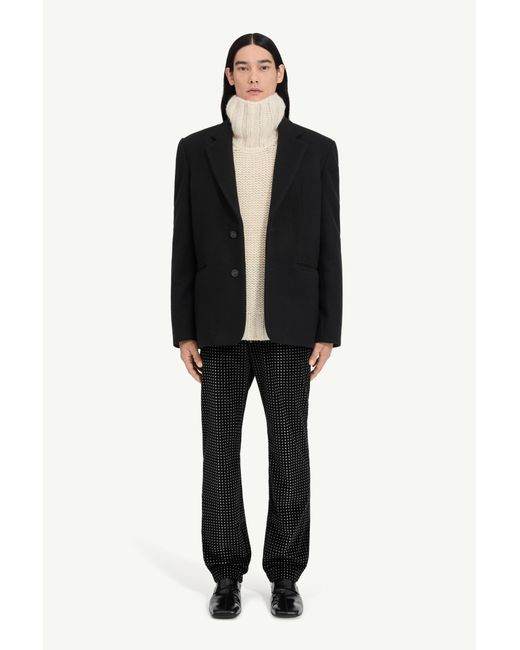MM6 by Maison Margiela Black Wool Blend Blazer for men