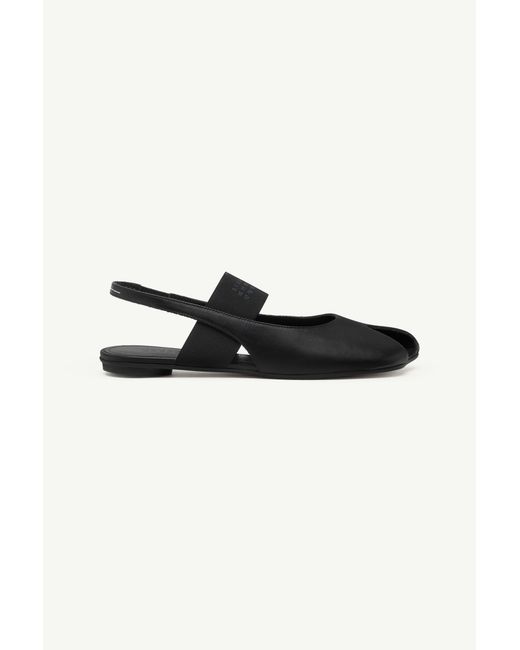 MM6 by Maison Margiela Black Anatomic Numeric Slingback