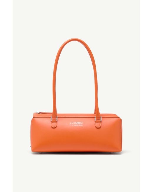 MM6 by Maison Margiela Orange Bauletto Shoulder Bag Small