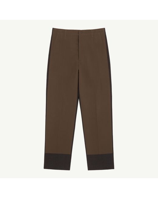 MM6 by Maison Margiela Brown Tailored Trousers for men