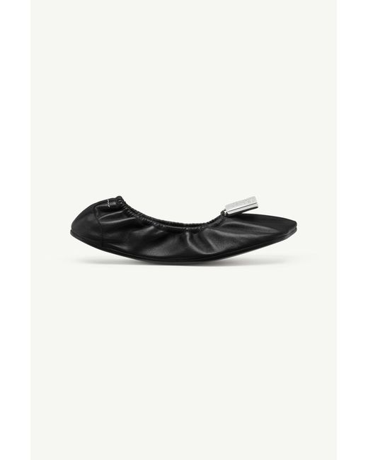 MM6 by Maison Margiela Black Numeric Anatomic Ballerina
