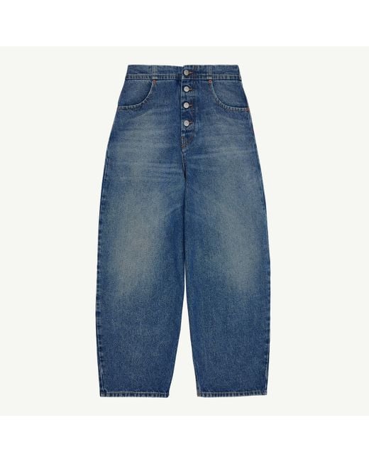 MM6 by Maison Margiela Blue Straight Leg Jeans