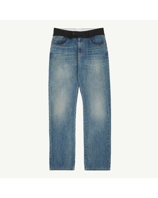 MM6 by Maison Margiela Blue Replaced Waist Jeans for men