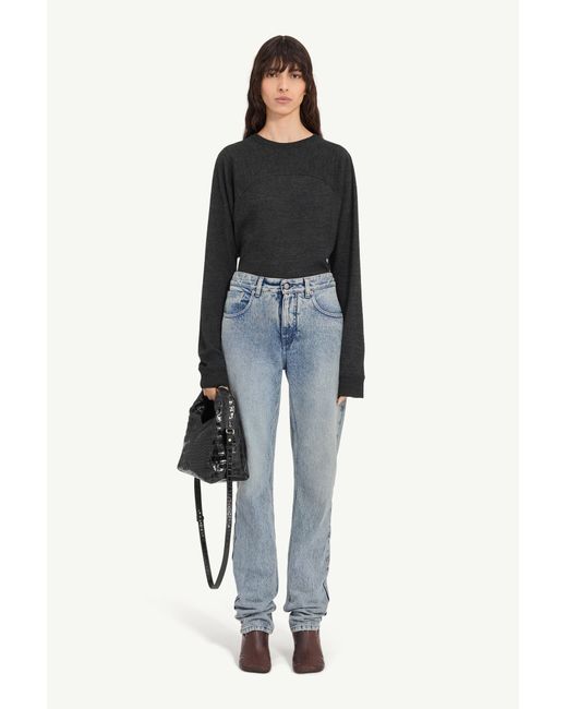 MM6 by Maison Margiela Blue Straight-Leg Jeans