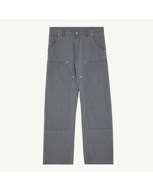 MM6 by Maison Margiela Gray Workwear Trousers for men