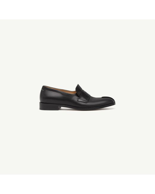 MM6 by Maison Margiela Black New Classic Stitch Moccasins