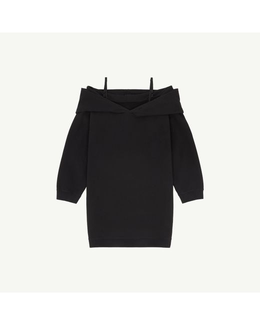 MM6 by Maison Margiela Black Sweatshirt Dress