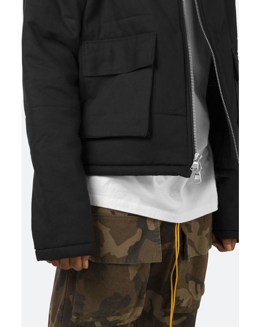 MNML Synthetic Cropped Puffer Jacket in 