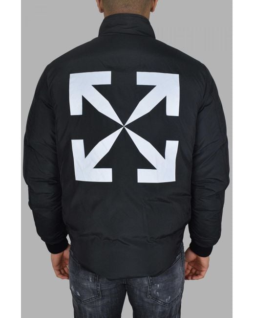 Off-White c/o Virgil Abloh Blue Reversible Puffer Jacket