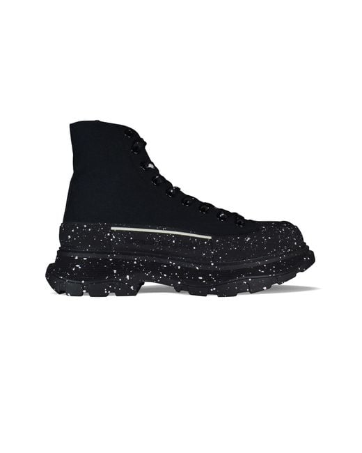 Alexander McQueen Black Sneakers Tread Slick