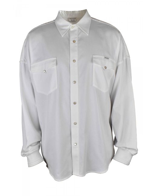 Camisa Alexander McQueen de hombre de color Gray