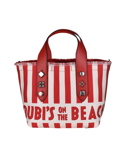 Christian Louboutin Red Frangibus Small Tote Bag