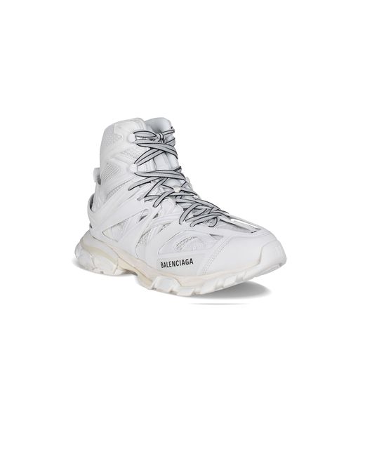 Balenciaga White Track High-top Sneakers for men