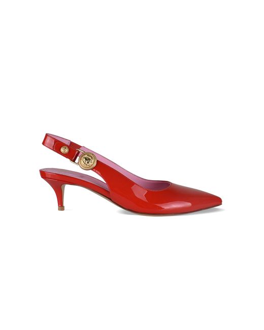 Balmain Red Eva Slingback Pumps