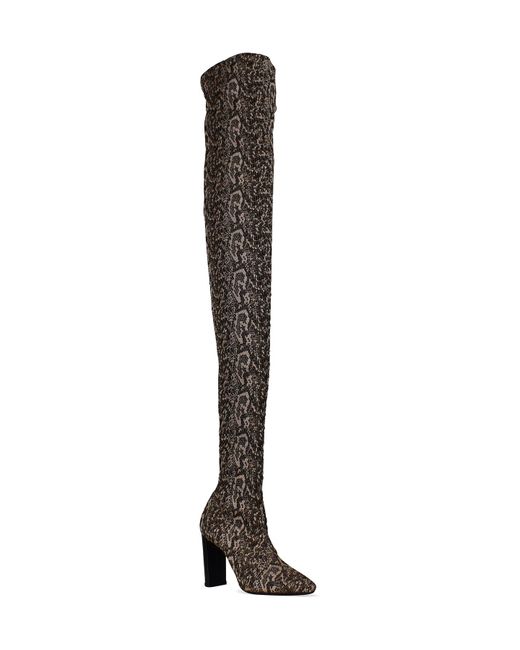 Saint Laurent Black Moon Thigh-high Boots